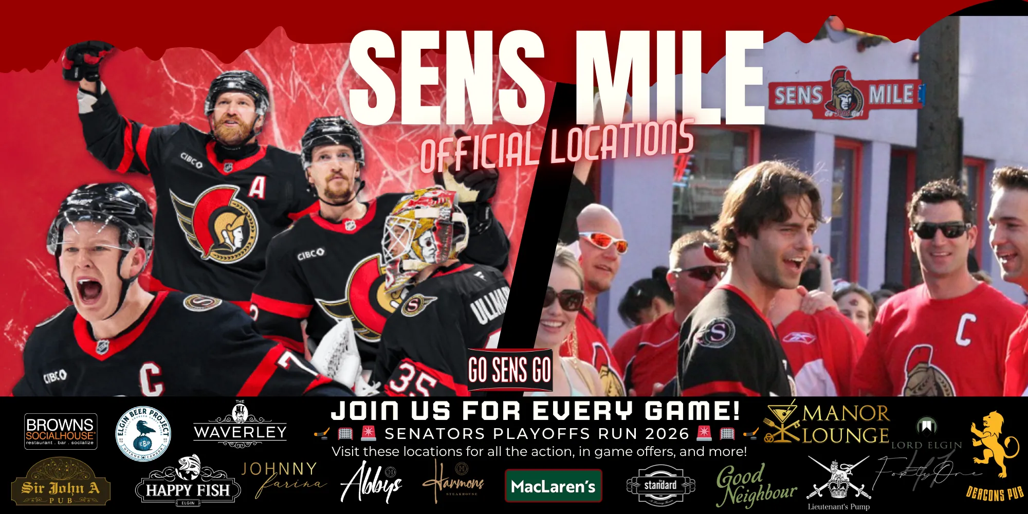 Sens Mile Banner